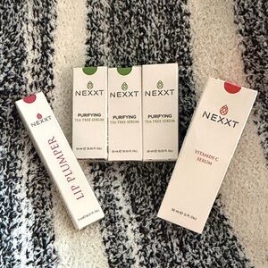 Nexxt Skincare Lip Plumper, Tea Tree Serum and Vitamin C Serum Set